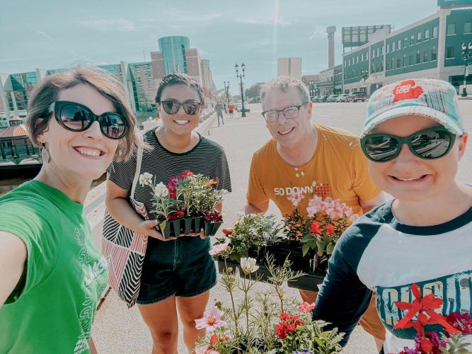 planting day selfie