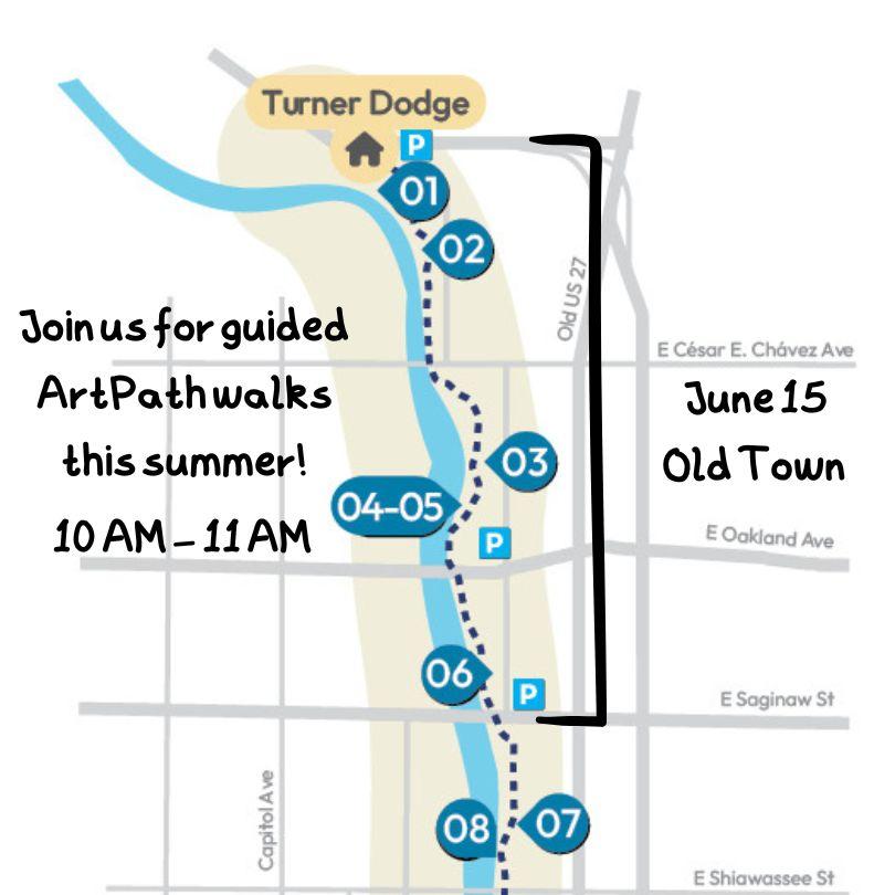 ArtPath Guided Walk for sites 1-6 Flyer