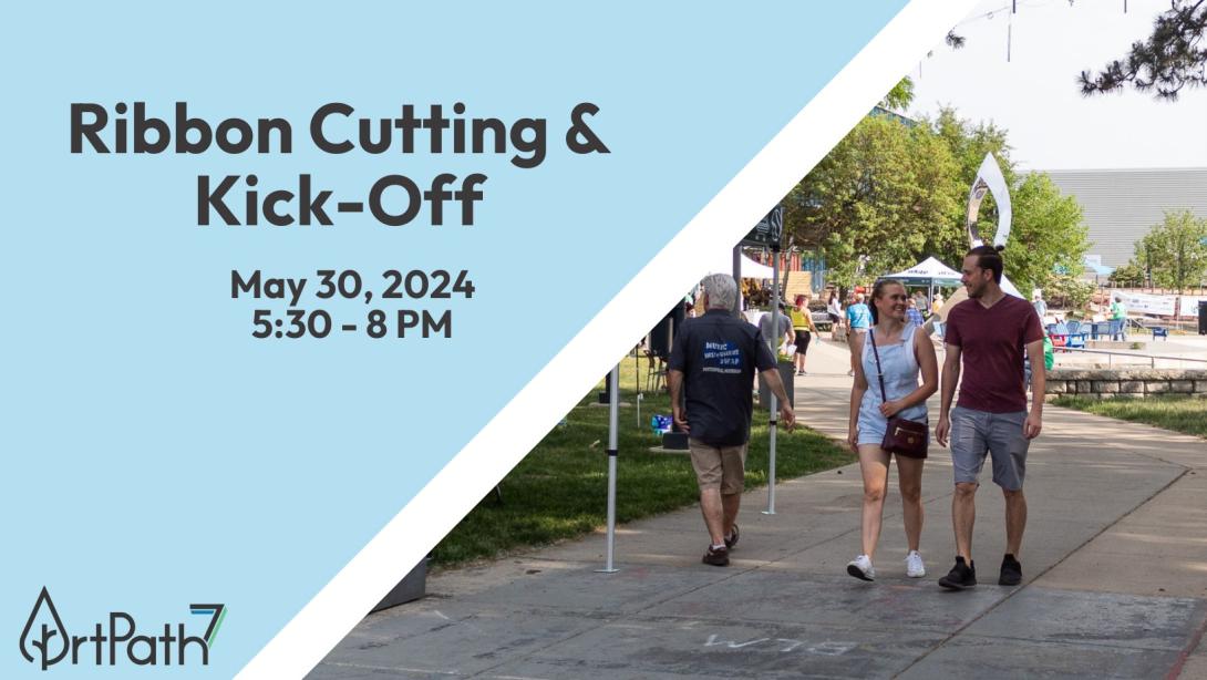 ArtPath 7 Ribbon Cutting & Kick-Off Flyer